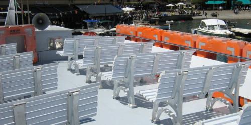 Ferry Rapallo II deck seating Ferry Rapallo II deck seating
