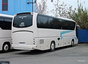 Bus rear and side view Bus rear and side view