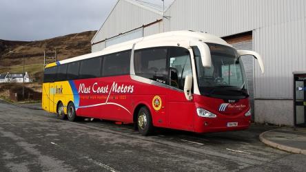 West Coast Motors bus side view West Coast Motors bus side view