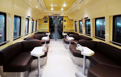 Spirit of Queensland Café seating Spirit of Queensland Café seating