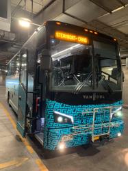 Bus front exterior Bus front exterior