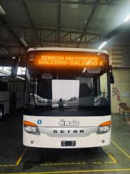 Bus front view Bus front view
