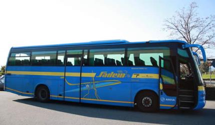 Bus side view Bus side view