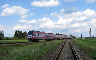 Modern diesel train Modern diesel train