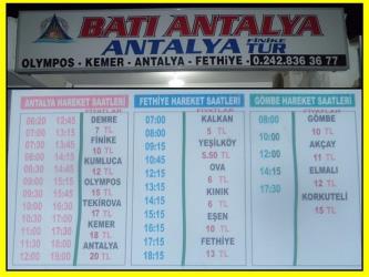 Bus schedule Bus schedule