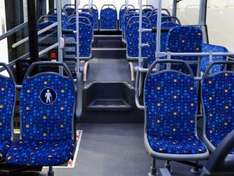 Urban bus interior Urban bus interior