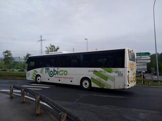 Mobigo bus side view Mobigo bus side view