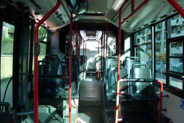 TUSSAM Bus Interior TUSSAM Bus Interior