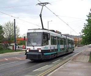 T-68A tram on the Eccles line T-68A tram on the Eccles line