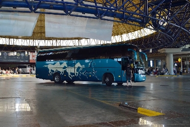 Ktel bus side view Ktel bus side view