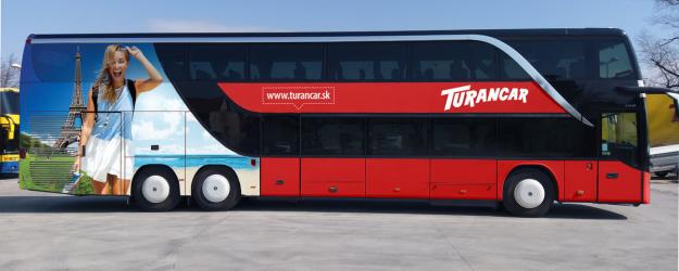 Double decker 77 seater bus