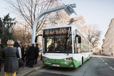 Electric bus in Graz