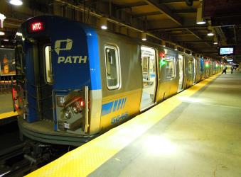 PATH train in Newark