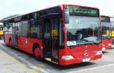 Volanbusz red Mercedes