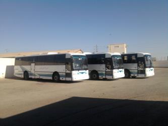 Fleet of buses