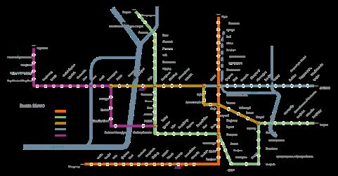 Map of Busan metro