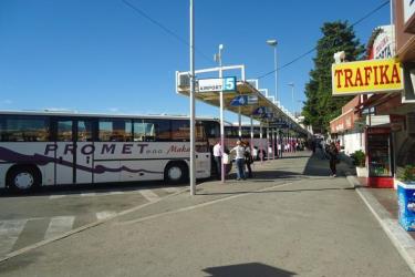 Bus at Split bus station