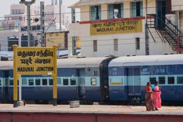Train at Madurai Junction