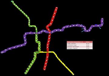 Map of Bangalore Metro