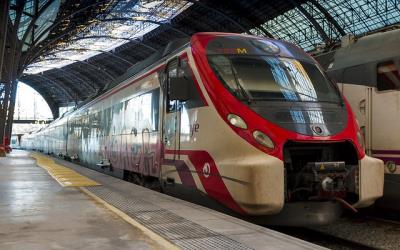 Train at Barcelona Estacio de Francia