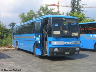 Inter urban bus fron and side view