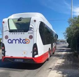 Amtab bus back