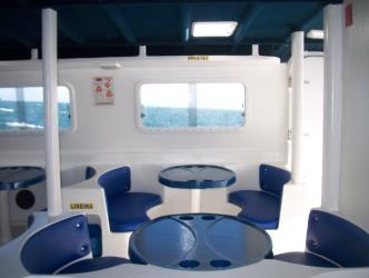 Catamaran interior