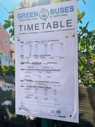 Bus timetable