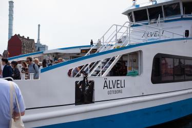 Passengers disembarking
