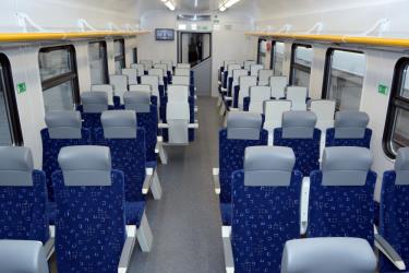 Interior of the new electric train