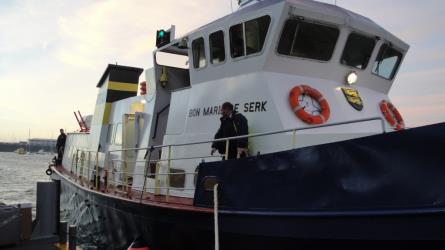 Boarding a Ferry