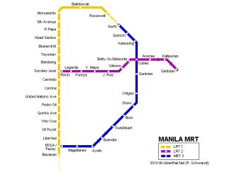 Manila metro map