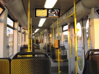 Tram interior