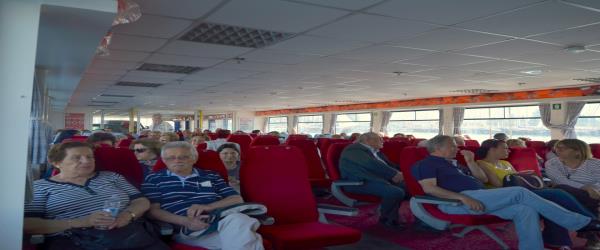Interior of Bodrum Express ferry