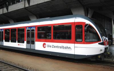A Zentralbahn Stadler 'SPATZ' unit