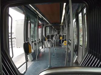 Interior of Bordeaux tram