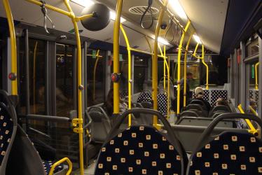 Interior of public buses Nicosia,Cyprus