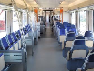 Interior of the X61 rail carriage