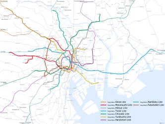 Tokyo Metro Route Map