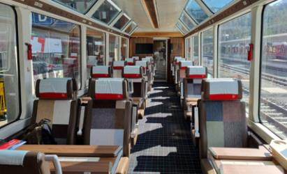 1st Class seats - Glacier Express
