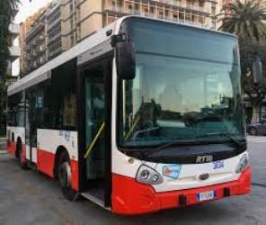 Bus front and side