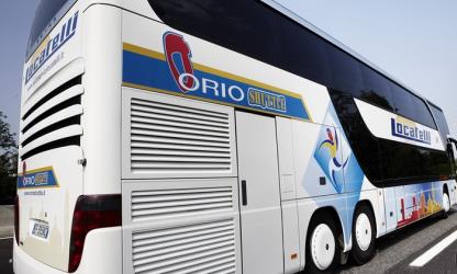 Bus rear view