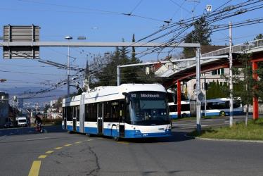 Battery-Trolleybuses on line 83