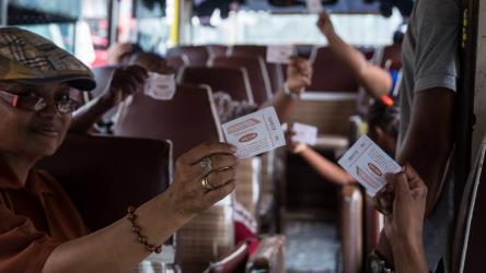 Bus interior