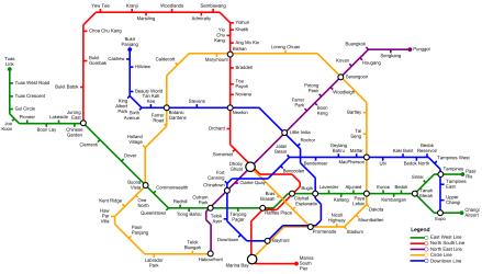SMRT Rail Map