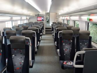 Stadler train interior (II Class)