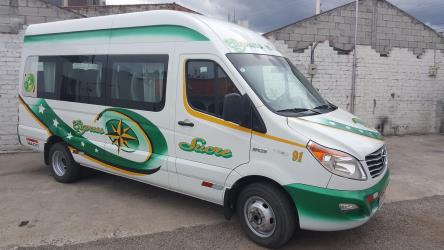 Microbus front and side views