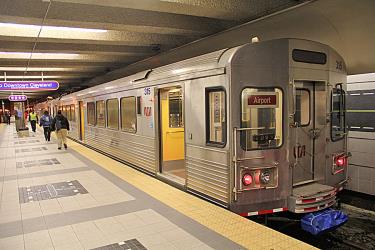 Cleveland metro train