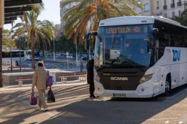 Bus at Toulon bus station
