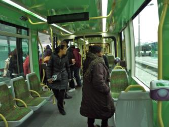RATP Tram interior